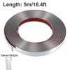A roll of chrome car door edge guard trim strip with a 5-meter length and 15mm width.