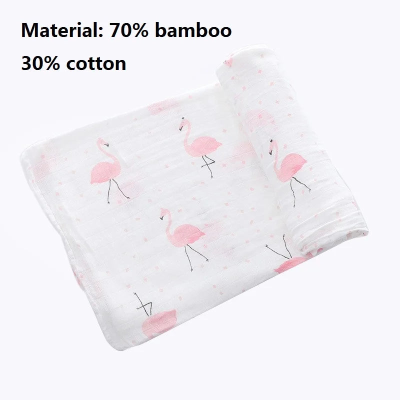 Super Soft Cotton Muslin Baby Swaddle Blanket