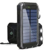 Solar Power Bank 80000mAh with LED Light and Compass