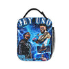 Vintage Wrestling Print Insulated Lunch Tote Bag