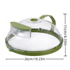 10-Inch Clear Microwave Splatter Cover with Steam Vent and Handle