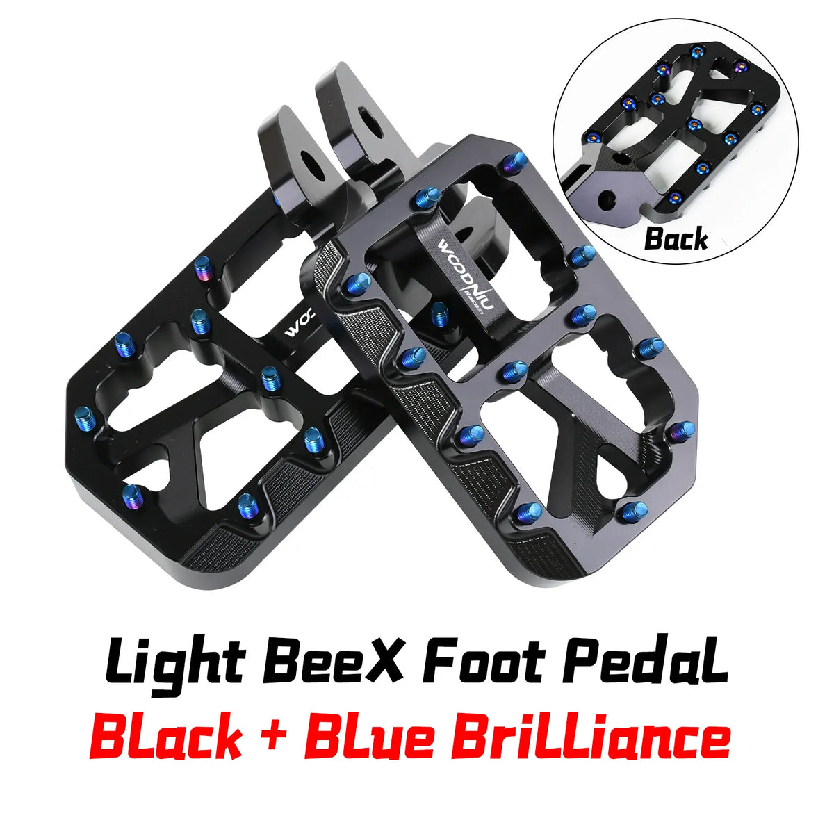 Durable Aluminum Footpegs with Pedal Bracket for Electric Dirt Bikes