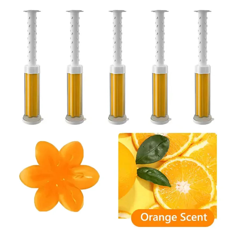 Flower-Shaped Toilet Bowl Cleaning Gel Stamp