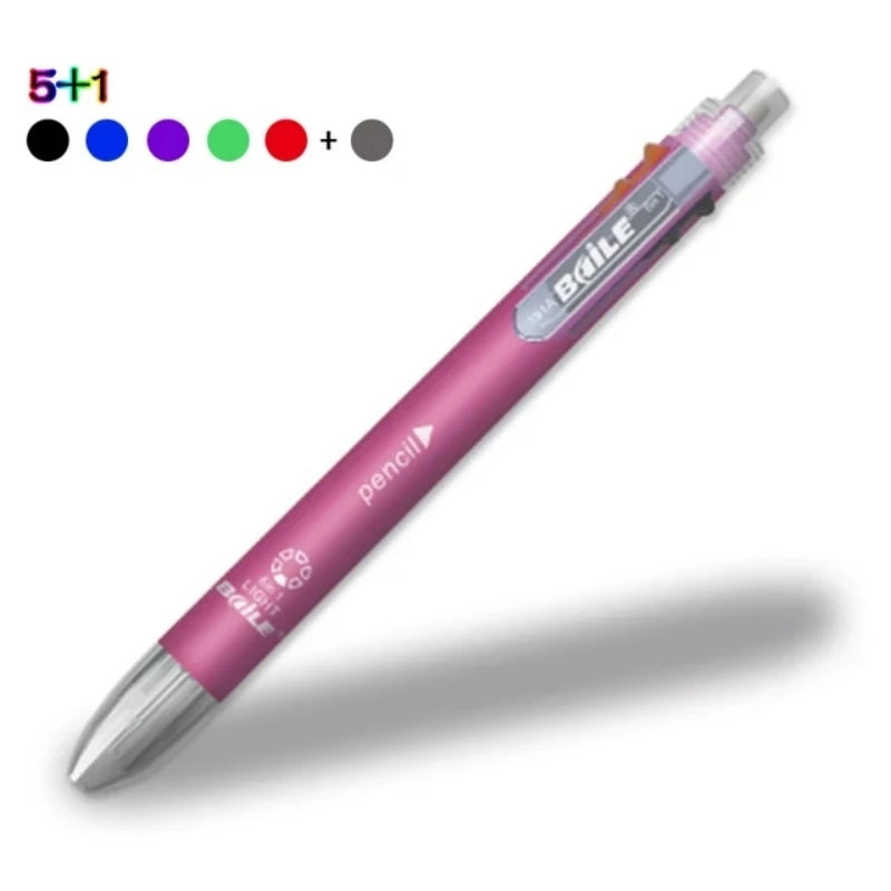 Set de 6 Bolígrafos Multicolor