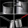 Stainless Steel Deep Fryer Pot with Strainer Basket