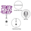Sparkling Acrylic Retractable Badge Reel with Clip