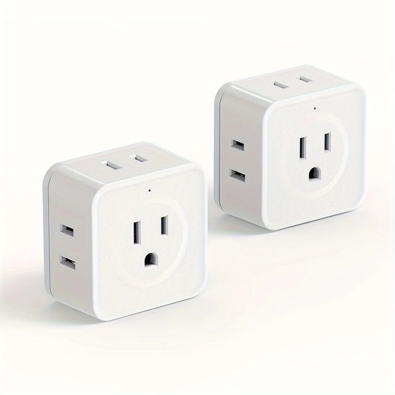 5-Outlet Wall Power Strip with USB Ports