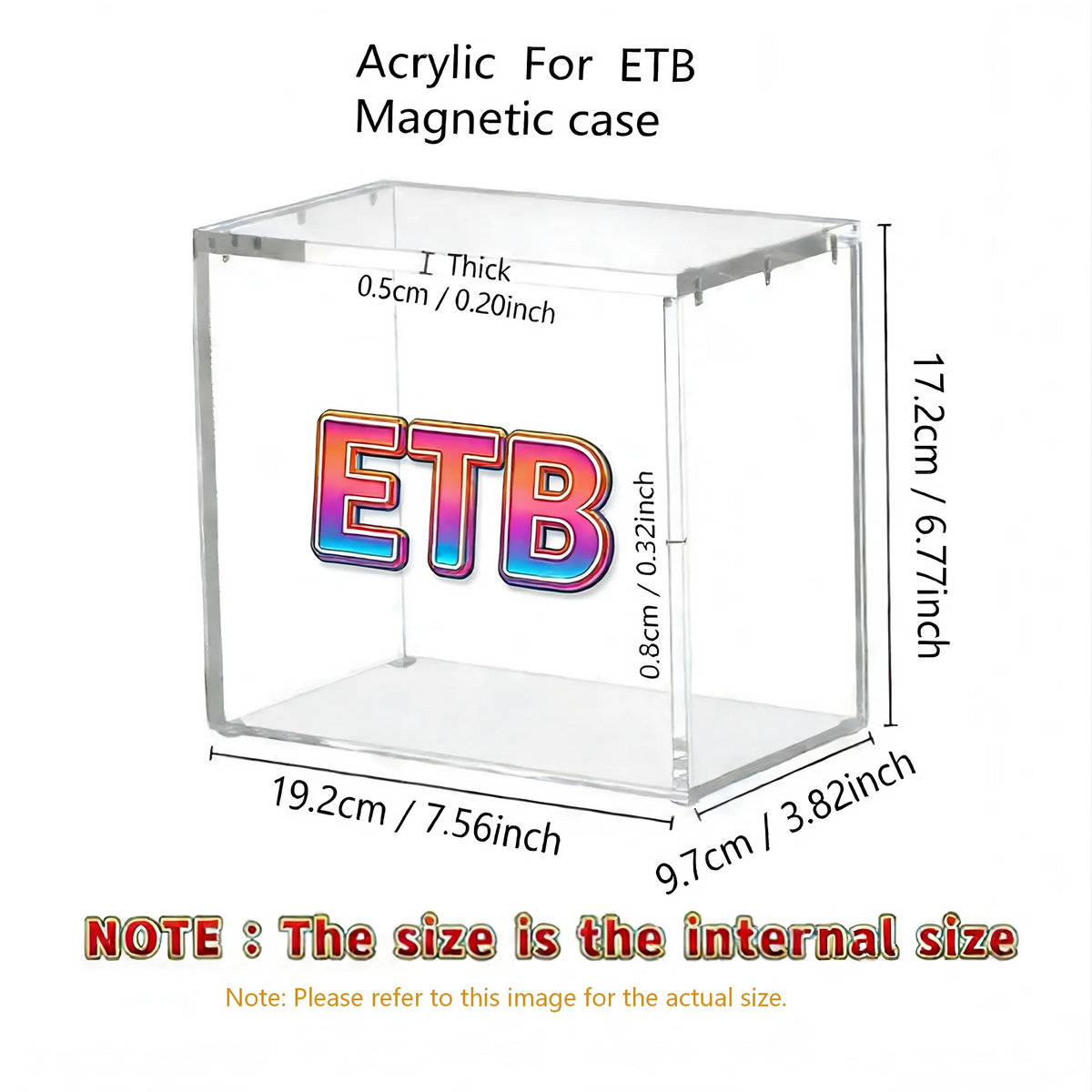 Clear Acrylic Display Case with Magnetic Lid