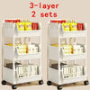 Rolling Storage Cart with Wheels – Multi-Purpose Kitchen, Bathroom & Office Organizer