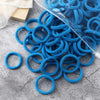 50-Pack Solid Color Elastic Hair Ties for Women & Girls