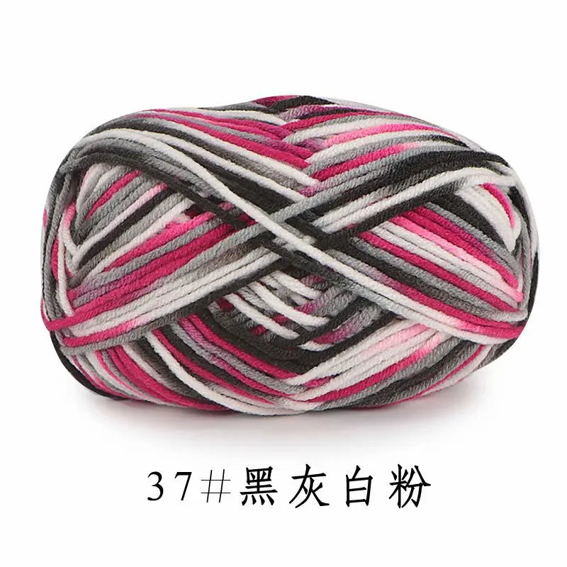 Section-Dyed Milk Cotton Yarn for Knitting and Crochet