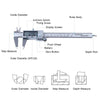 Digital Vernier Caliper 6-Inch with Large LCD Display