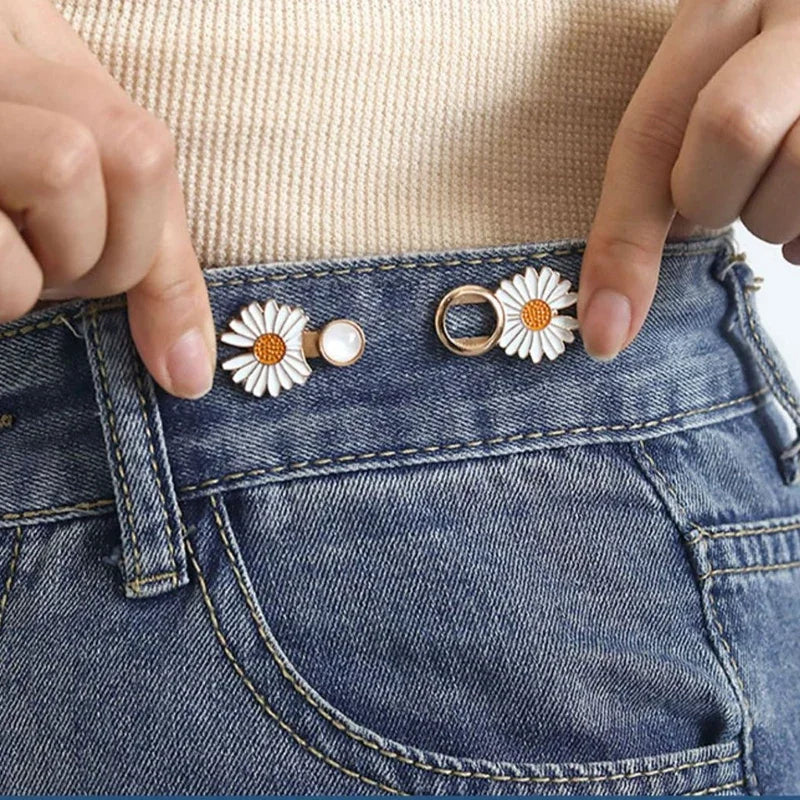 Verstellbare Jeans-Button-Pins - 2er Pack