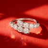 S925 Sterling Silver Moissanite Stackable Ring