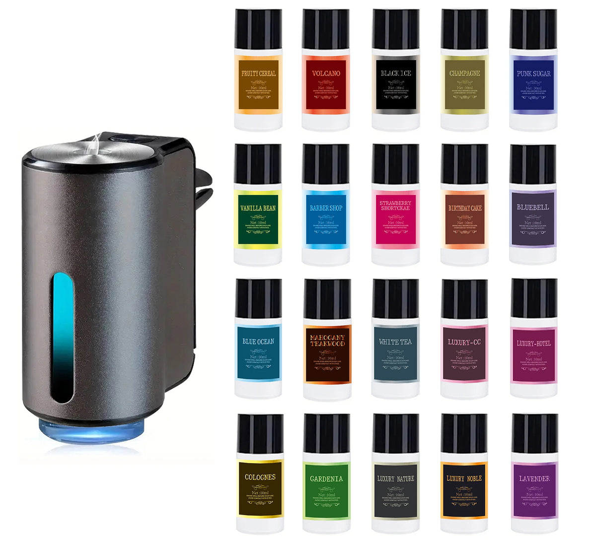 Adjustable Car Aromatherapy Diffuser with Three Scent Strengths