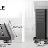 Adjustable Mobile CPU Tower Stand with Wheels