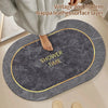 Ultra-Absorbent Diatomite Bath Mat with Non-Slip Rubber Base