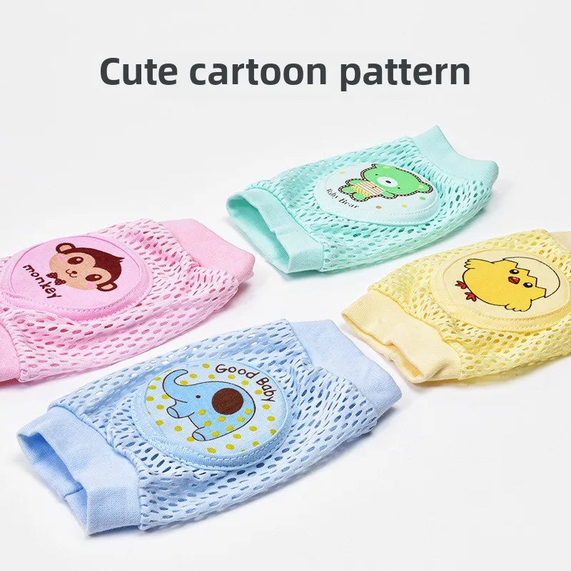 Soft Cotton Baby Knee Pads for Crawling