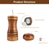 Wooden Pepper Mill with Adjustable Coarseness