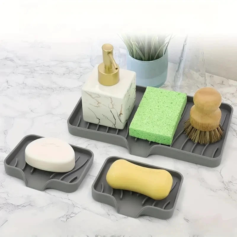 Silicone Drain Tray for Sink Organization