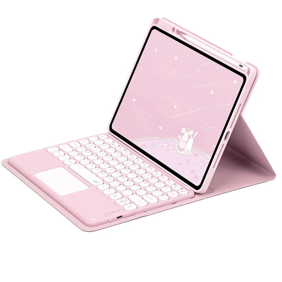 360° Rotating Keyboard Case for iPad with Magnetic Stand