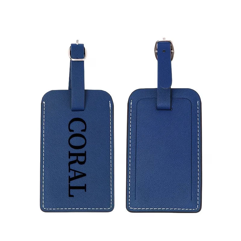 Personalized Faux Leather Passport and Luggage Tag Set