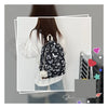 Butterfly Print Canvas Backpack for Women