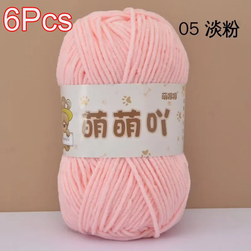 Soft Chenille Yarn for Crocheting and Knitting
