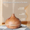 Ätherisches Öl Diffusor mit Holzoptik und Fernbedienung