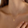 14K Gold-Plated Cross Pendant Necklace