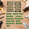 Magnetic Toolbox Organizer Labels Set