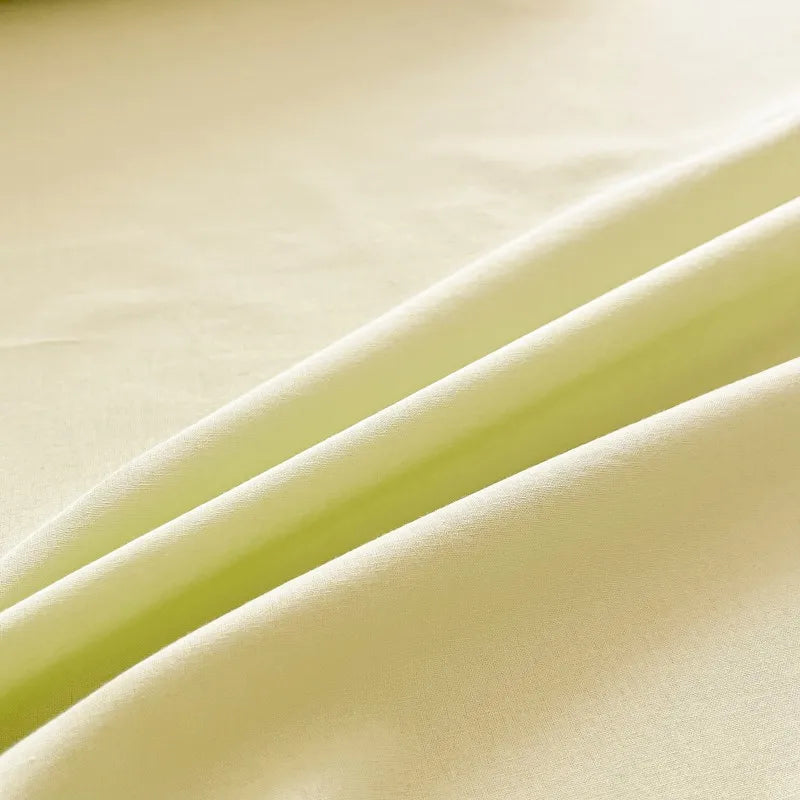 Organic Cotton Percale Bed Sheet Set with Pillowcases