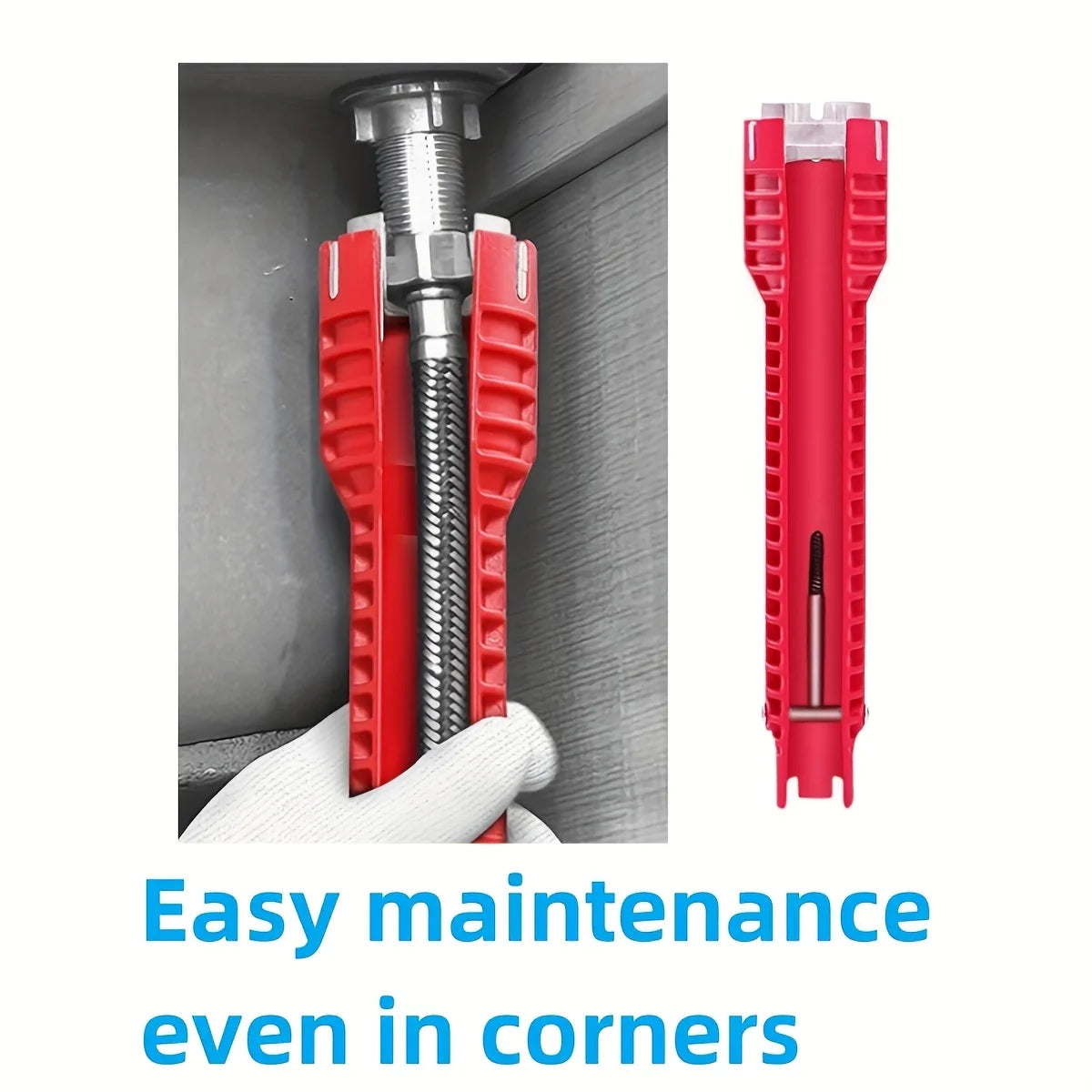 8-in-1 Stainless Steel Faucet Wrench