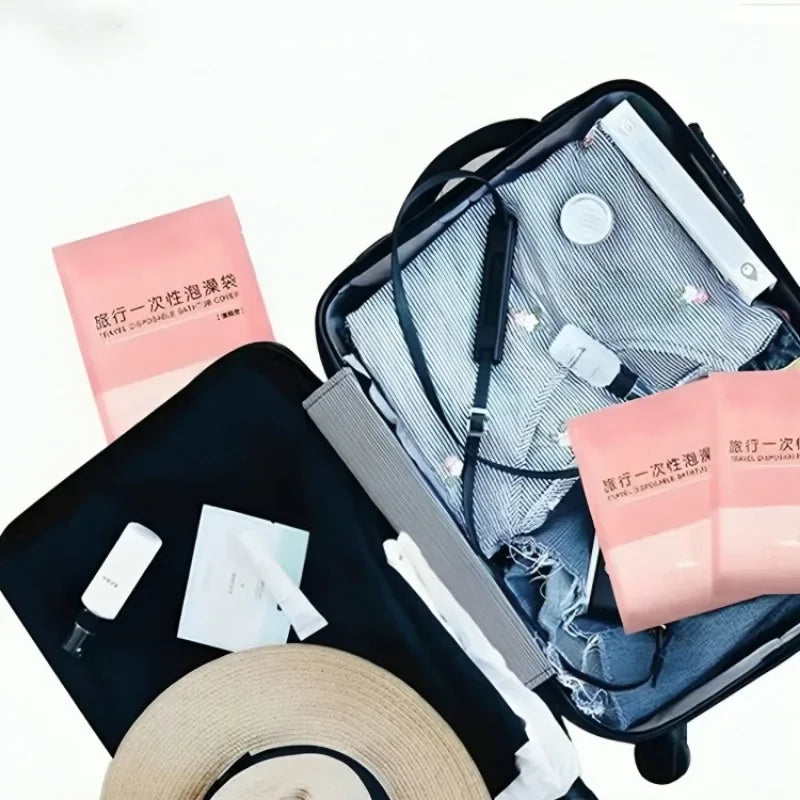 Disposable Bathtub Cover - Large Portable Bath Liner for Travel, Hotels, and Home