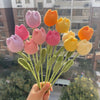 Handmade Crochet Carnation Flower Bouquet