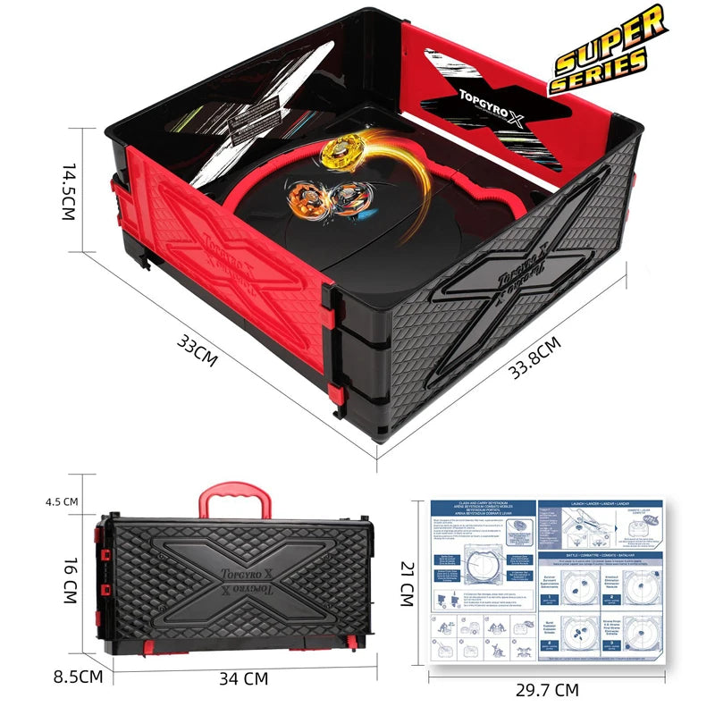 Foldable Battle Arena Stadium for Spinning Top Battles