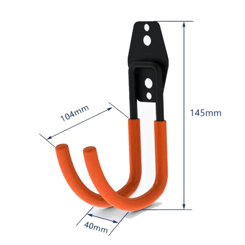 Heavy-Duty Wall Mount Metal Hooks for Garage and Workshop Storage