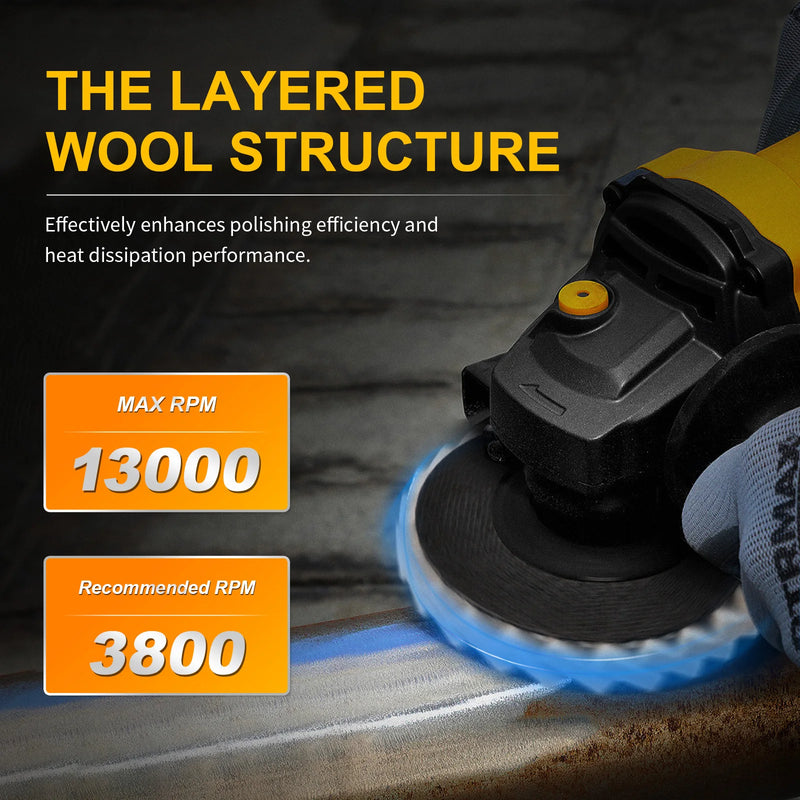 5-Inch Wool Felt Polishing Wheel