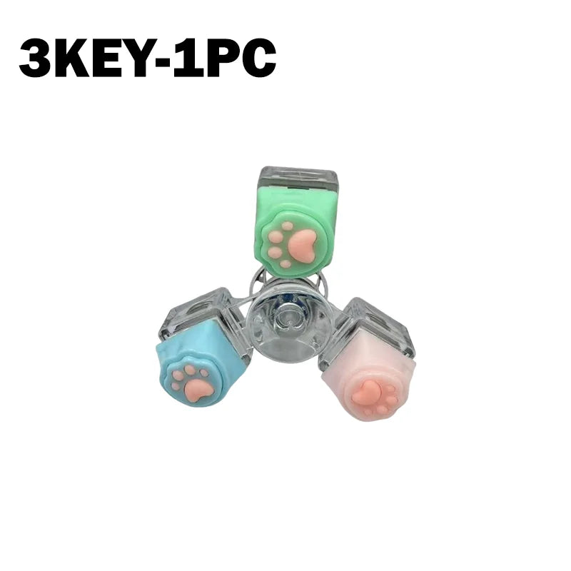 LED Light-Up Keyboard Keychain Fidget Toy