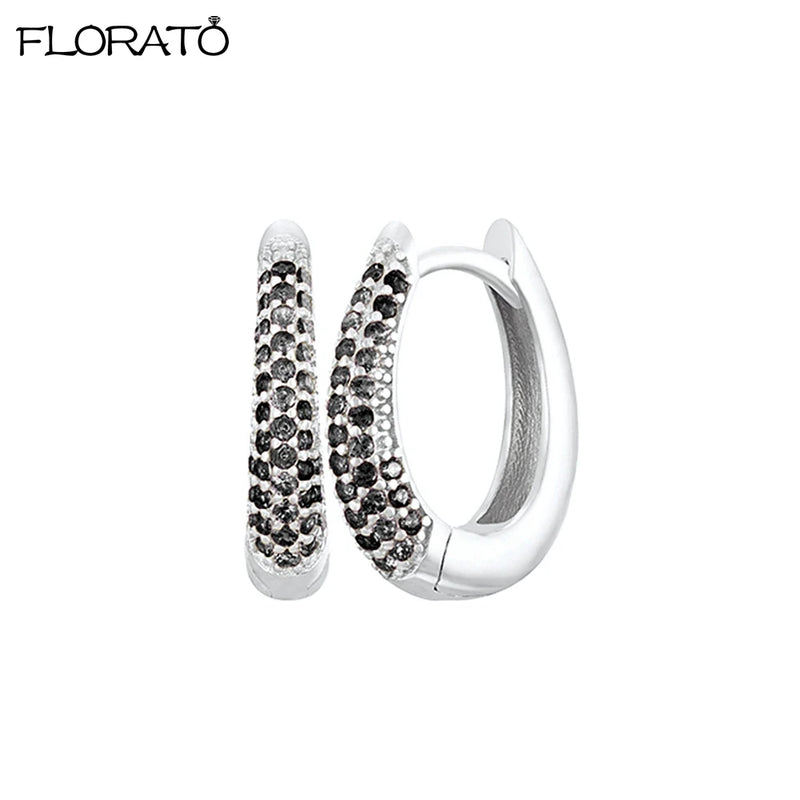 Minimalist CZ Huggie Hoop Earrings