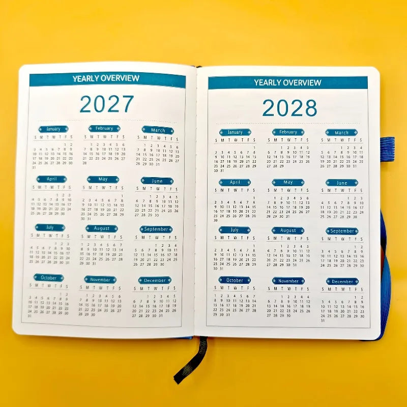 Three-Year Monthly Planner (2026–2028)