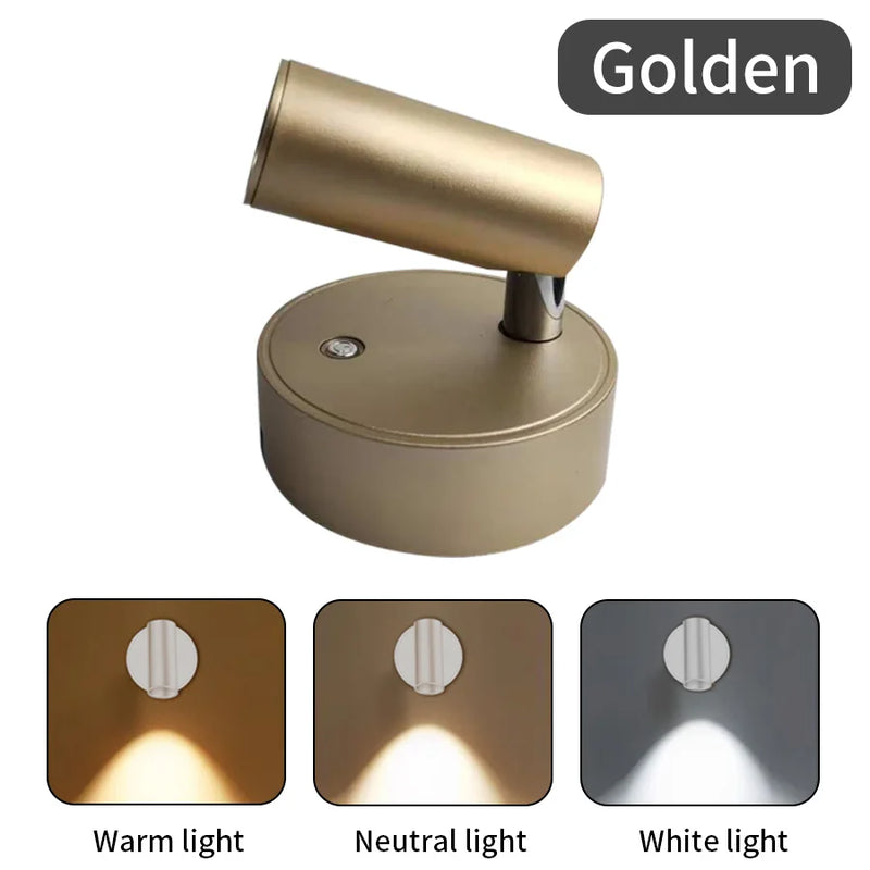 Rechargeable LED Magnetic Wall Light with Touch Switch