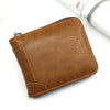 Vintage Compact Zipper Wallet for Men