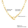 Chunky Gold Plated Stainless Steel Link Necklace