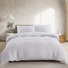 Tufted Boho Chic Duvet Cover Set with Textured Microfiber