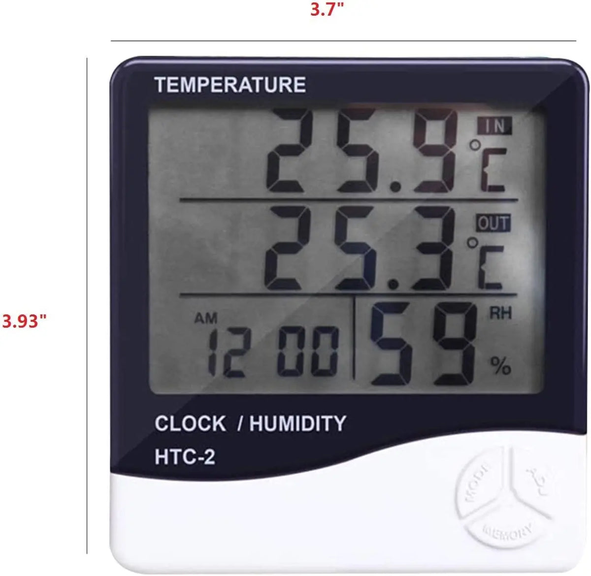 Monitor Digital de Temperatura y Humedad Dual