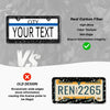 Carbon Fiber License Plate Frame with Anti-Rust Protection