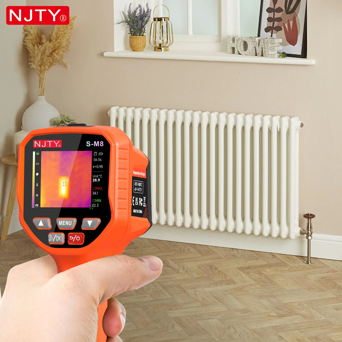 Handheld Infrared Thermal Imager with Dual-Light Fusion (Range -20°C to 800°C)