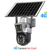 Dual-Lens Solar Security Camera with 4K Night Vision