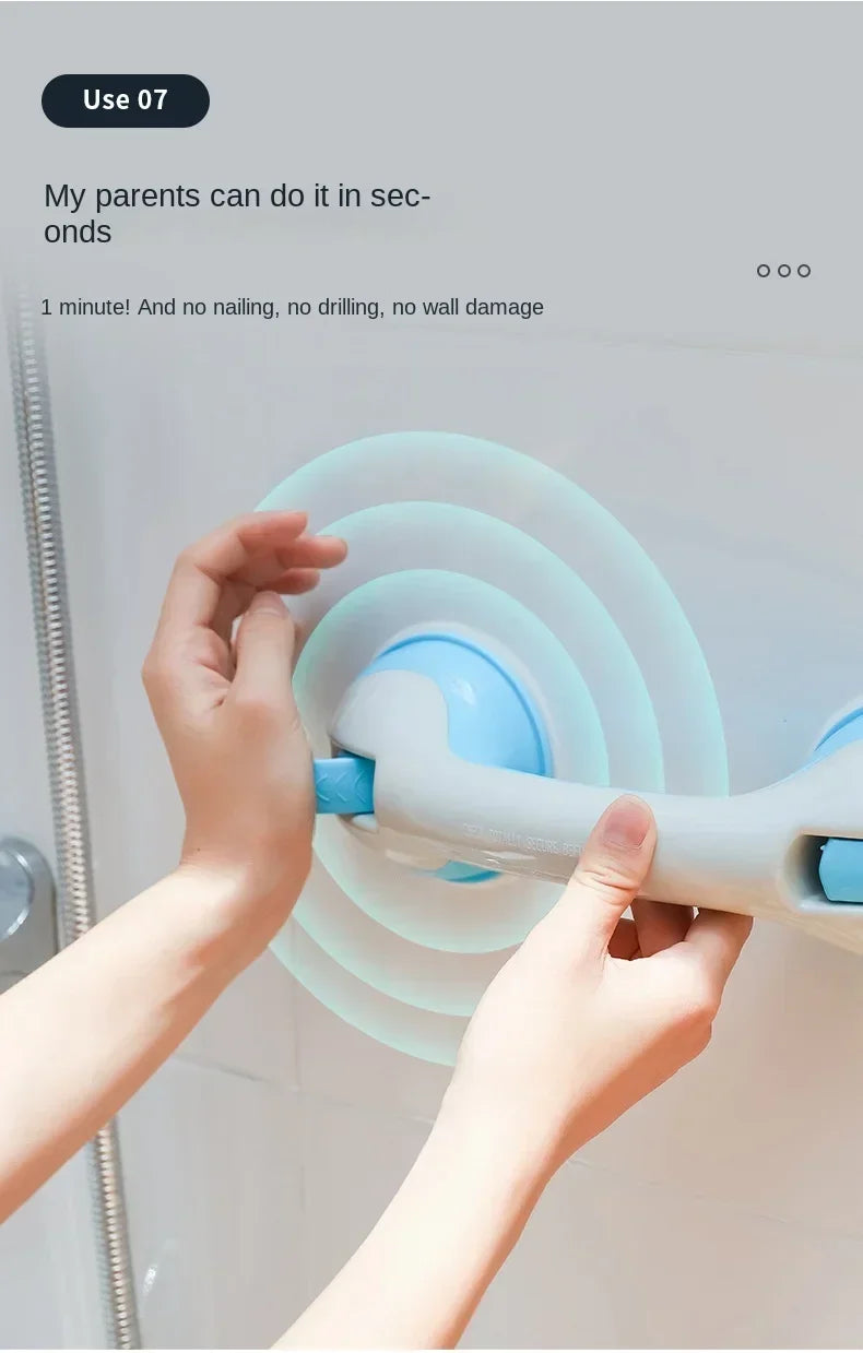 Suction Cup Safety Grab Bar for Bathroom and Shower
